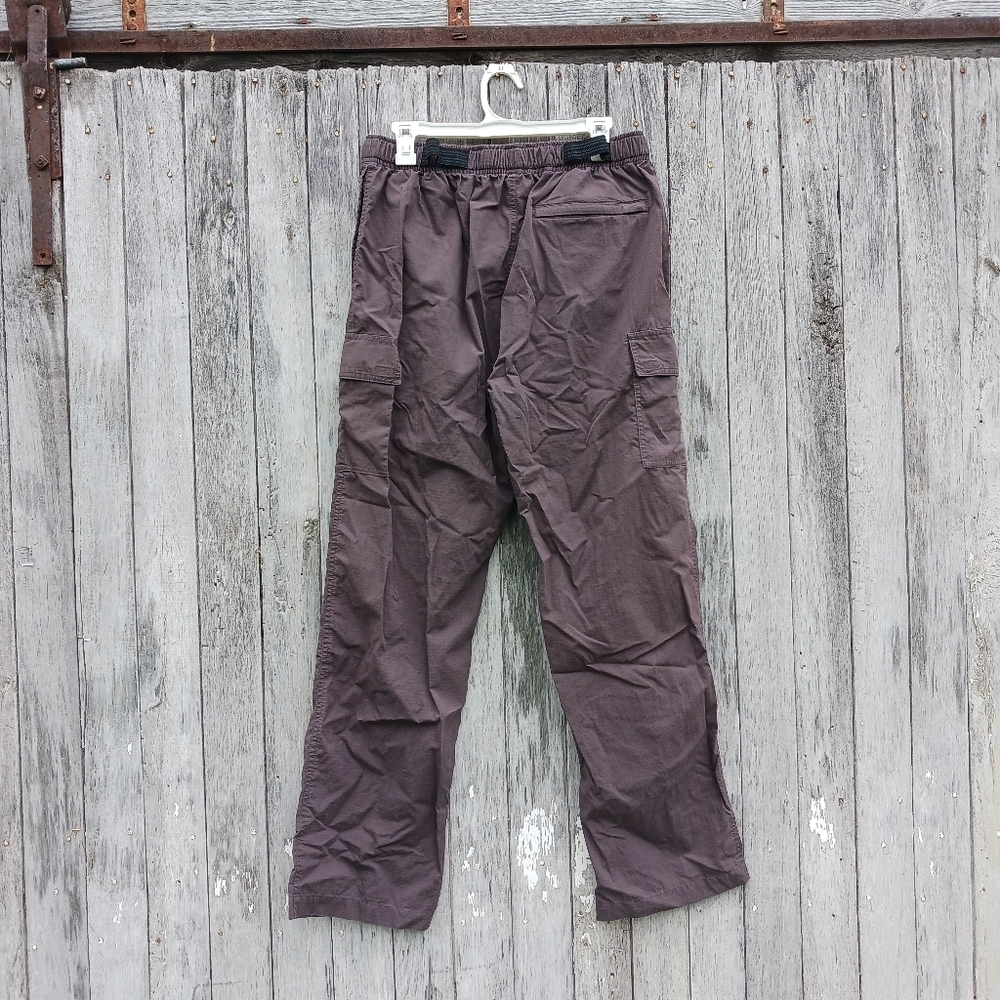 Vtg Duluth Trading Mens Cargo Pants Sz M Faded Black Belted Ripstop Nylon Hiking - Picture 3 of 5